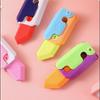 New Cartoon 3d Gravity Carrot Eraser Toy For Students Creative Stationery To Release Stress Purple Shell)