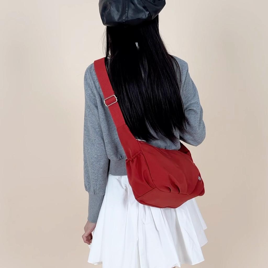 Women's Crossbody Bag Outdoor Pleated Shoulder Bag