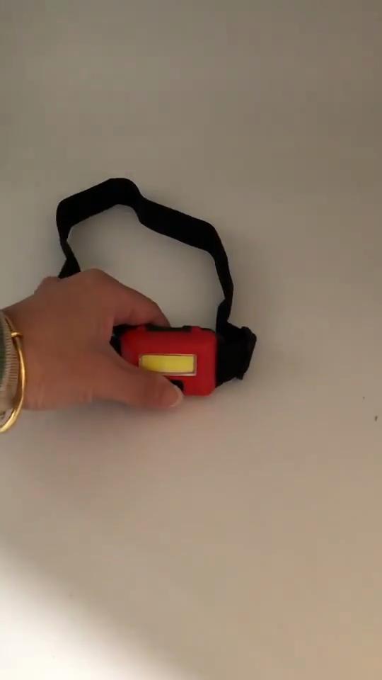 Camping LED Mini Headlights Portable COB Headlamps Waterproof Head Front Light With 3 Switch Modes LED Lights Excluding batterie