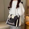Contrast Color Middle School Student Shoulder Bag Women's Crossbody Bag Student Class Bag