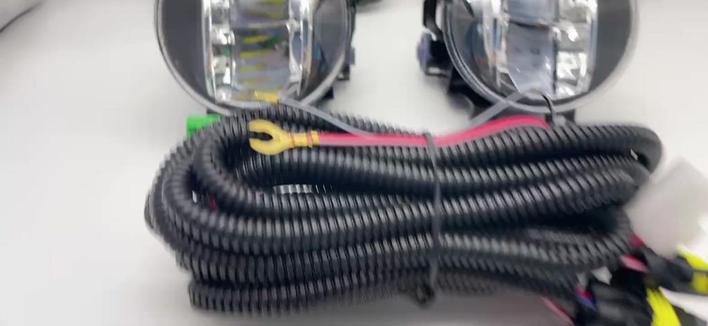 1 set Fog Lights Headlight For Toyota YARIS LED 2018 2019 2020 Fog lights Car Fog Lamp Kit With Harness Bulb Switch