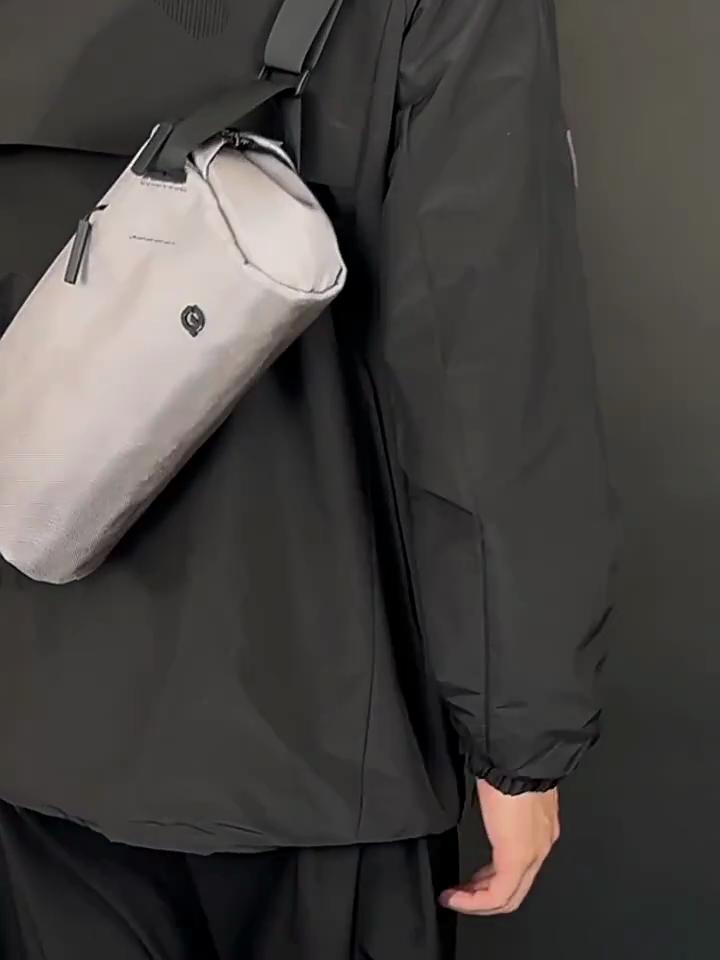 SCIONE Geantă de piept Joker nouă, cu capacitate mare, multistrat, geantă crossbody pentru naveta zilnică, geantă de piept pentru călărie pentru bărbați