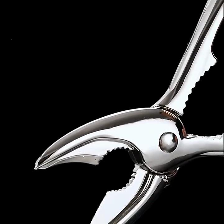 Premium Crab Consumption Set Robust Zinc Alloy Crab Leg Cracker And Spoon Long-Lasting Seafood Shell Opener