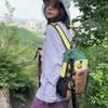Color Contrast Backpack Large Capacity Outdoor Backpack Student Schoolbag