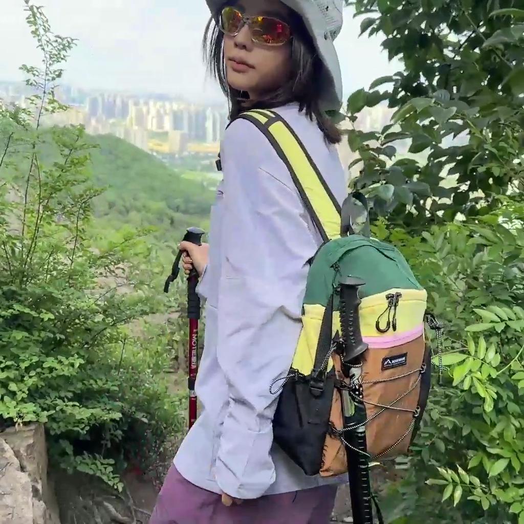 Color Contrast Backpack Large Capacity Outdoor Backpack Student Schoolbag