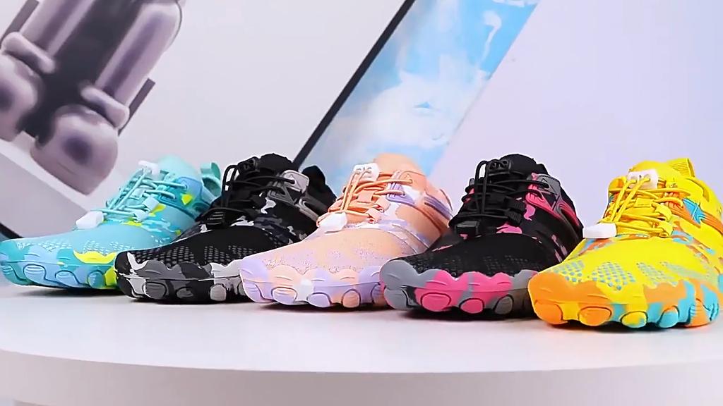 Pánské plážové plavecké boty Dámské rychleschnoucí vodní boty Fitness sportovní tenisky Pár brodící boty Barefoot Color Aqua boty