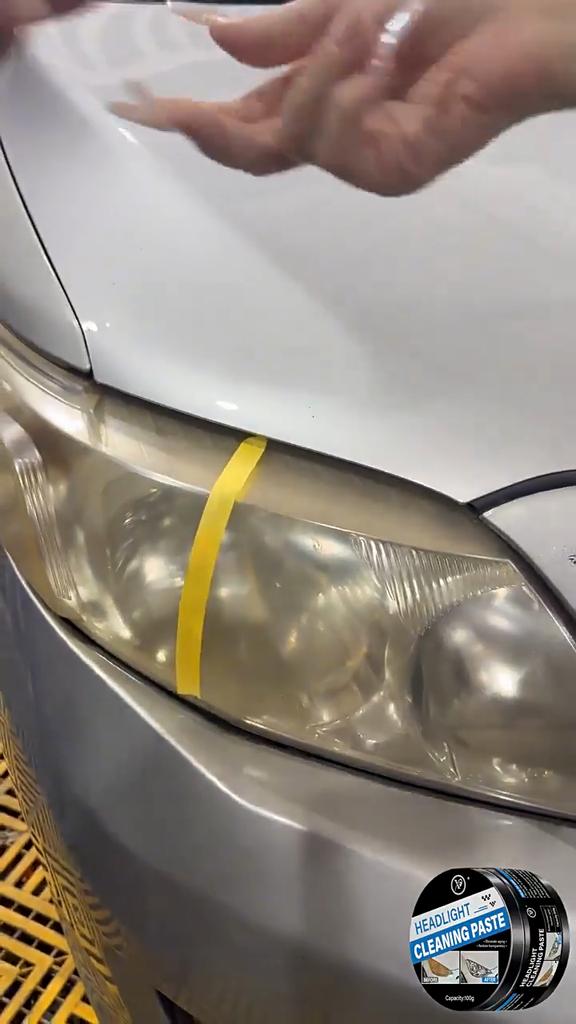 Scheinwerfer-Linsen-Reparaturcreme 50g Kein Schleifen Auto-Licht-Polierpaste Zum Entfernen von Trübheit, Vergilbung & Wiederherstellen der Helligkeit
