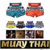 Ghost Muay Thai lühikesed püksid Kickboxing Poks MMA UFC Võitluskunstid Võitlus Unisex Mehed Naised Laps Kiiresti Kuivav Trükiga Elastne Kõrge Vöökohaga Polüester Treening