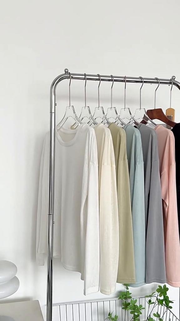 Summer Women's Loose Long Sleeve Blouse Bottom Shirt Thin Round Neck Sun Shirt Pullover Air Conditioner Hoodie