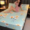 Thicken Quilted Bedspread Elastic Sheets Cotton Soft Bedding Sheet Mattress Cover Non-slip Sheet Dust Cover Fitted Sheet Mattress Topper