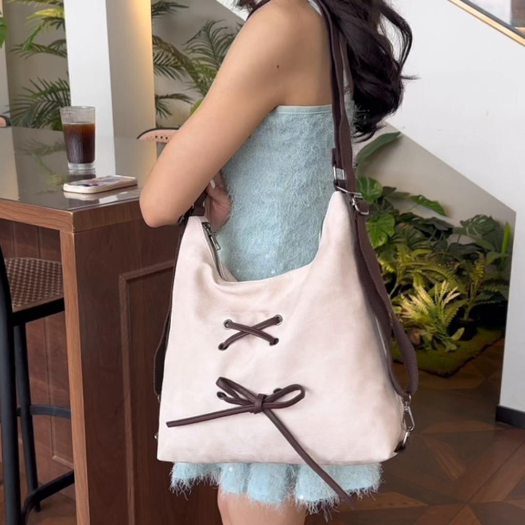 Women's Backpack Large Capacity Tote Bag Shoulder Crossbody Bag Multi-Function Backpack