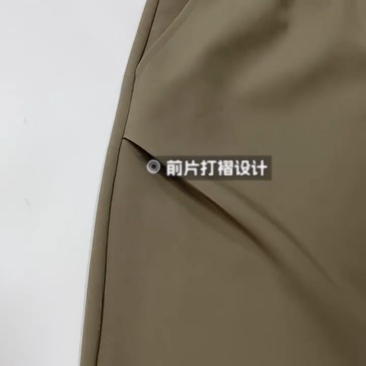 Pánské kalhoty plisovaného designu v japonském stylu Jarní Podzimní Kalhoty Volné Ležérní Jednobarevné Se Stahovací Šňůrkou Dlouhé Kalhoty