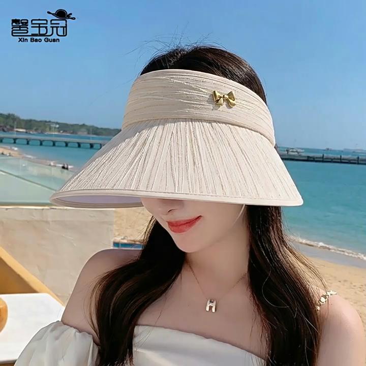 Womens Breathable Polyester Sun Hat With Large Brim For Outdoor Activities