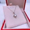 Tancise S925 Sterling Silver Moissanite Luxury Personality Pendant Necklace Women's Classic Tide Necklace Necklace Party Gift