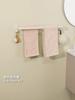 Cream Style Towel Rack, No Drill Bathroom Double Towel Bar Wall Mounted Bathroom Storage Hanging Rack