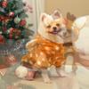 Costume de Noël pour animal de compagnie, tenue de renne, d'élan, pour chien et chat, vêtements d'hiver chauds en polaire pour petits, moyens et grands chiens, bichon frisé, bouledogue français, corgi