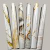 Self-Adhesive Gold Foil Marble Wallpaper Peel & Stick, Waterproof Oil-Proof Kitchen Backsplash Countertop Sticker, 5-Layer PET Wall Decal for Furnitur