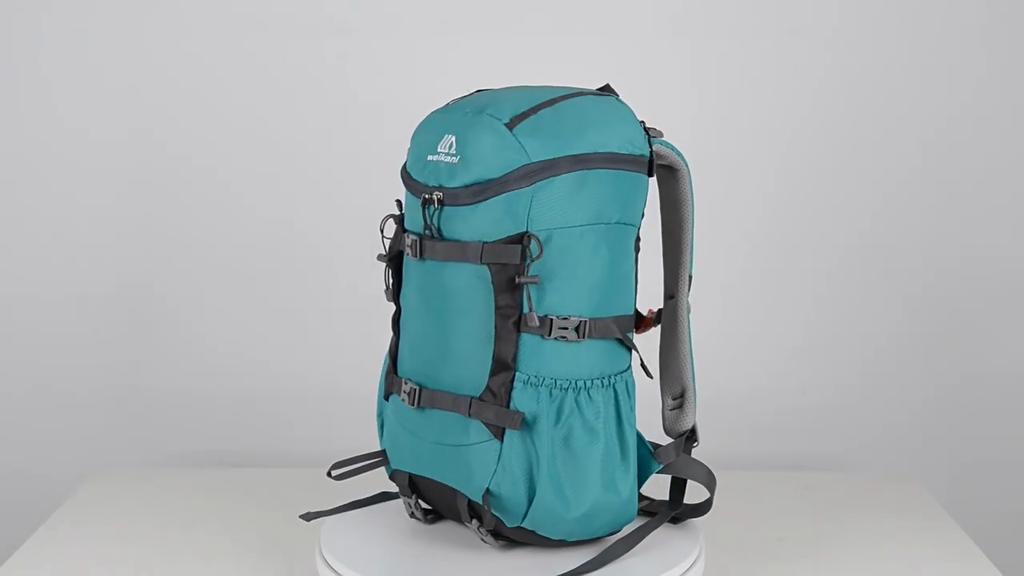 Men's Outdoor Camping Backpack With Trekking Poles Fixed Strap, Large Capacity Travel Hiking Mountaineering Bag, Multi-functional Knapsack