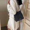 Women's Denim Bucket Bag Chain Shoulder Crossbody Bag