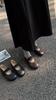 Johnature Sapatos Mary Jane Femininos de Couro Genuíno com Elástico Casual de Couro de Vaca Macio Flats Confortáveis com Solado Macio