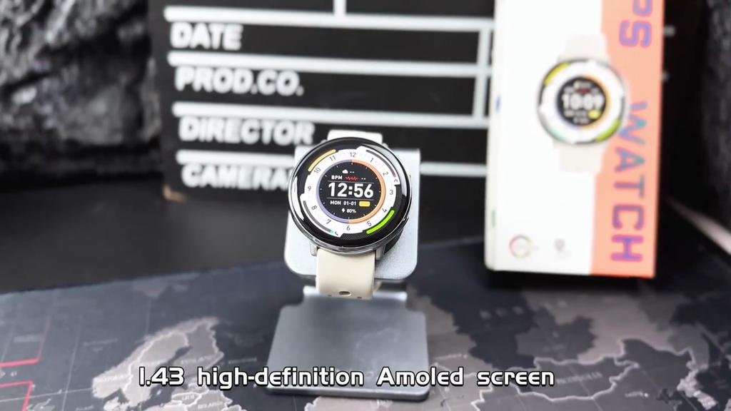 2025 Smartwatch Built-in GPS Motion Trajectory Compass BT Call AI Voice Assistant 1.43" AMOLED For Xiaomi Outdoor Sport Watch Men Women Gift