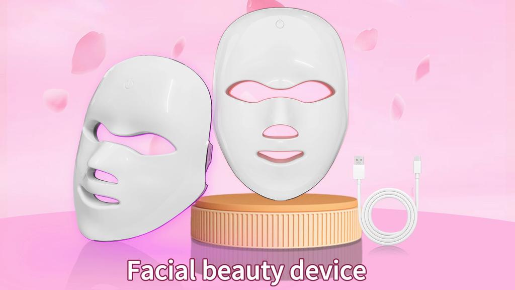 7 Color LED Light Therapy Mask Wireless Rechargeable mask Anti-Aging Photon Facial Device Home Use