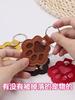 3 Pcs Cat/Dog Fur Storage Keychain, Cute Leather Paw Keychain Pet Hair Keepsake Keyring, Unique Memorial Collection Key Chain, Pet Memorial Gifts