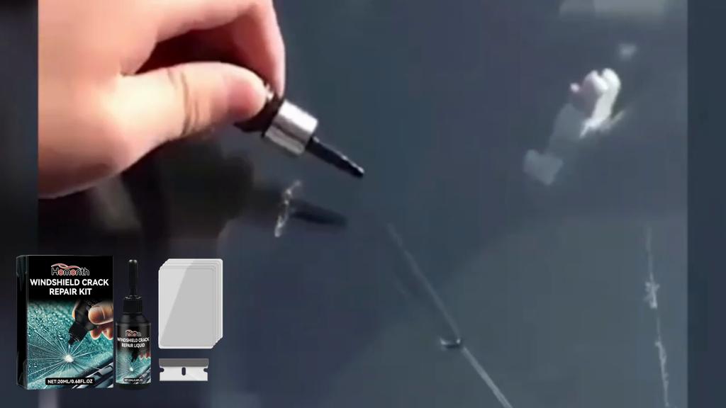 HOMONTH Car Windshield Windscreen Glass Repair Resin Kit Auto Vehicle Casement Fix Tool Car Windshield Cracked Repair Glue