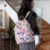 Fashion Sweet Cherry Butterfly Backpack Soft Nylon Fabric Women's Shoulder Bag Cute Versatile Teenager Girl School Bag Leisure Outdoor Travel Rucksack