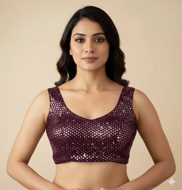 Saree Blouse Sequin Work Blouse
