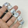 Natural Dendrite Opal Gemstone Handmade 925 Sterling Silver Bracelet, Dendrite Opal Racelet For Wife , Unisex Bracelet, Birthday Gifts