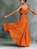Women's Camisole Top and Pleated Maxi Skirt Two Piece Set High Waist Summer Vacation Outfit