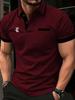 Polo T-Shirt For Men's Fashionable Lapel Button Shirt Street Clothing Summer