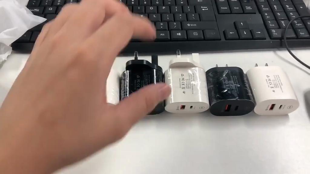 Usb c Charger 20W PD Rychlé nabíjení pro iPhone 15 14 13 12 11 Nabíječka typu c Pulg Adaptér pro rychlé nabíjení pro Xiaomi Huawei Samsung