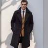 Autumn and Winter Men's Casual Long Woolen Collar Multi Pocket Double Breasted Coat Jacket