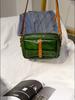 Johnature Vintage messenger taška z pravé kůže jednoduché jednobarevné přírodní měkké pravé hovězí kožené dámské kabelky přes rameno