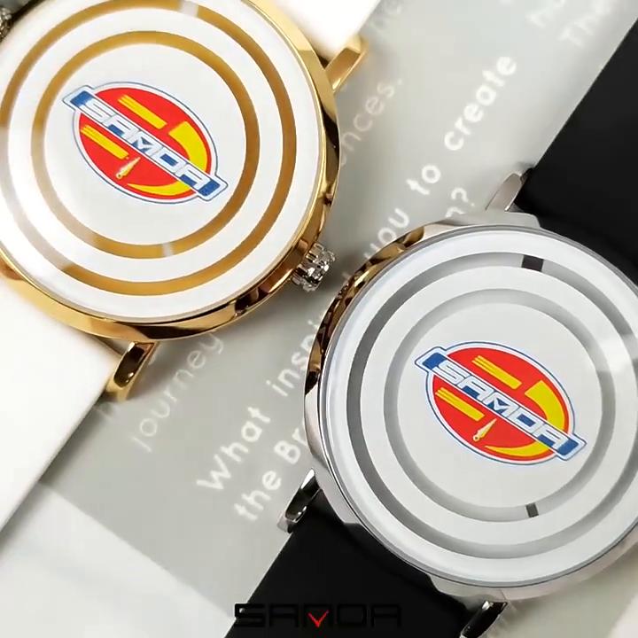 SANDA New Product Silicone Tape Men and Women Watches Fashion Trends, Cool, Simple, Personalized Children's Watch