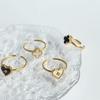 Titanium Steel Four-leaf Clover Love Ring Fashionable Versatile Commuter Simple Women's Ring