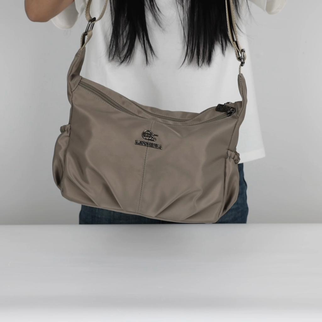 Nylon Crossbody Bag Women's Large Capacity Multi-compartment Shoulder Bag