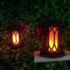2/4PCS Solar Flame Hanging Lamp Waterproof Outdoor Light with Flickering Effect for Garden Patio Yard Path Christmas Decor
