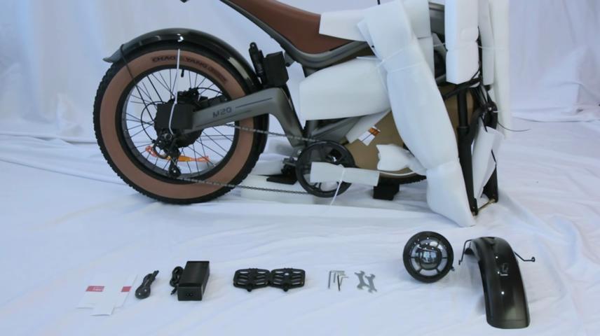 Elektrofahrrad DYU M20 1000W Motor 20" Fat Tire Vollgefedert Erwachsenen E-Bike 48V 18.2AH Doppelte Hydraulikbremse Shimano 7-Gang