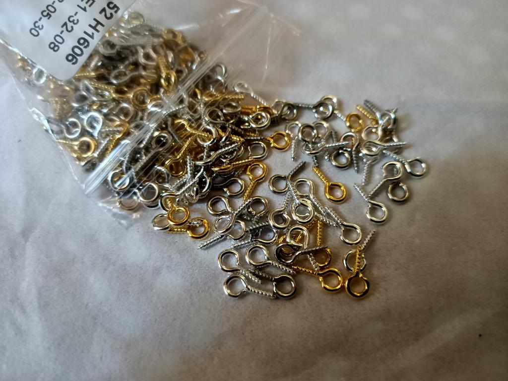 Lot De 300 Épingles à Œillet (Eye Pins) Argentées - Pour Création De Bijoux Et Bricolage - Neuf