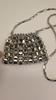 Women's Metallic Sequin Dumpling Bag, Handmade Beaded Woven Acrylic Crossbody Bag, Retro Shiny Shoulder Bag Phone Bag