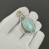 Unique Amazonite Gemstone Pendant, 925 Sterling Silver Jewelry, Handmade Jewelry, Boho Jewelry, Antique Pendant For Anniversary Gifts