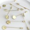 1pc [60mm] One line circular brooch Jewelry Accessories DIY Making Fashion Copper High-quality Brooch Accessories