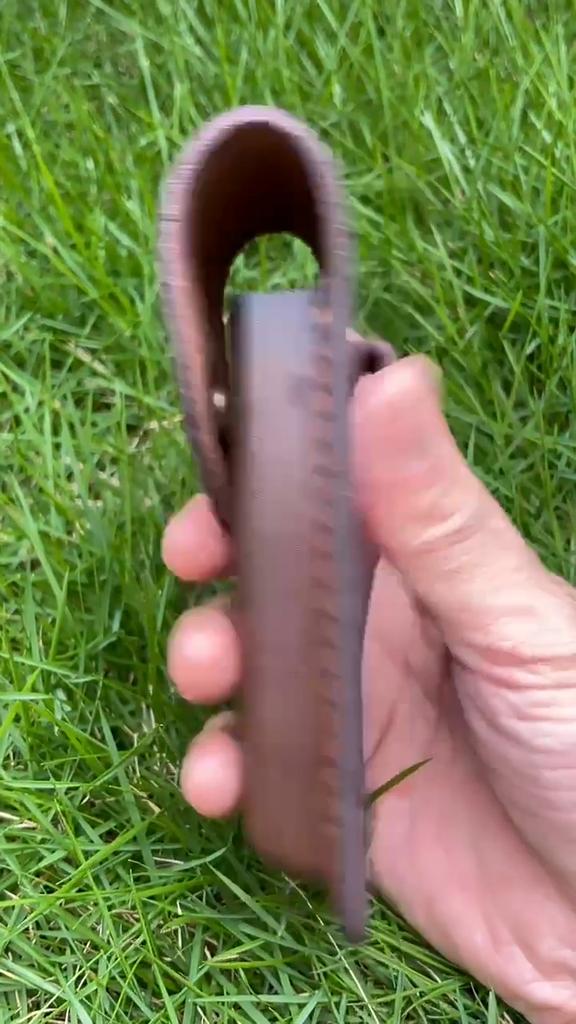 15 CM Foling Knife Holder Embossed Cowhide Scabbard Pocket  Knife Cover Leather Sheath Case  Camping Knife Holsters Belt Buckle