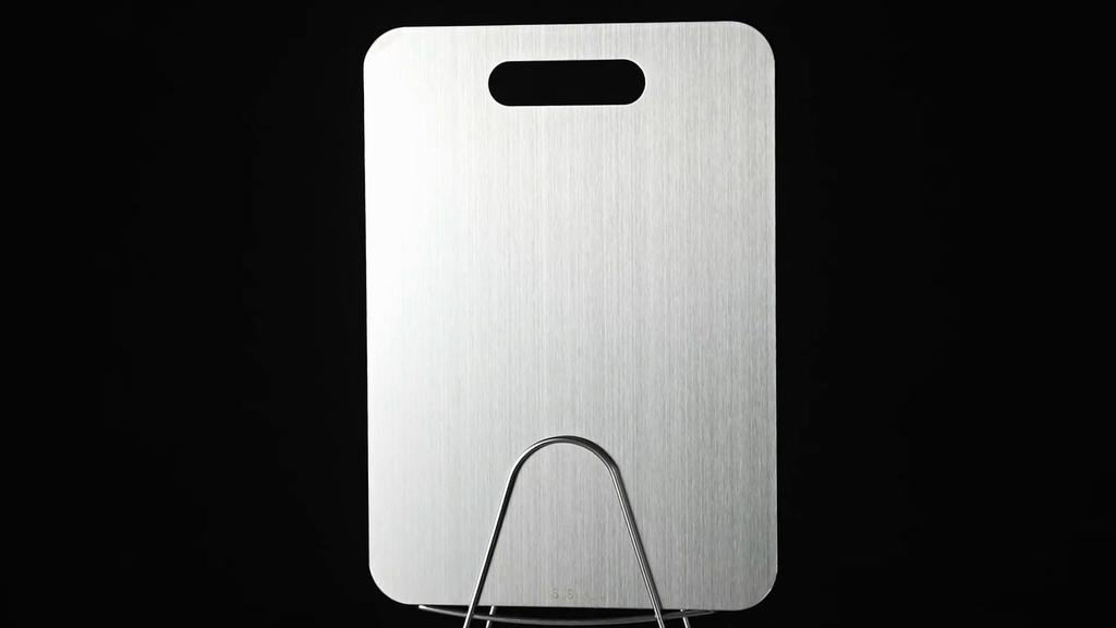 Upgrade Double Sided Stainless Steel Cutting Board for Kitchen Non Stick Meat Chopping Boards for Vegetables Fruits Cheese