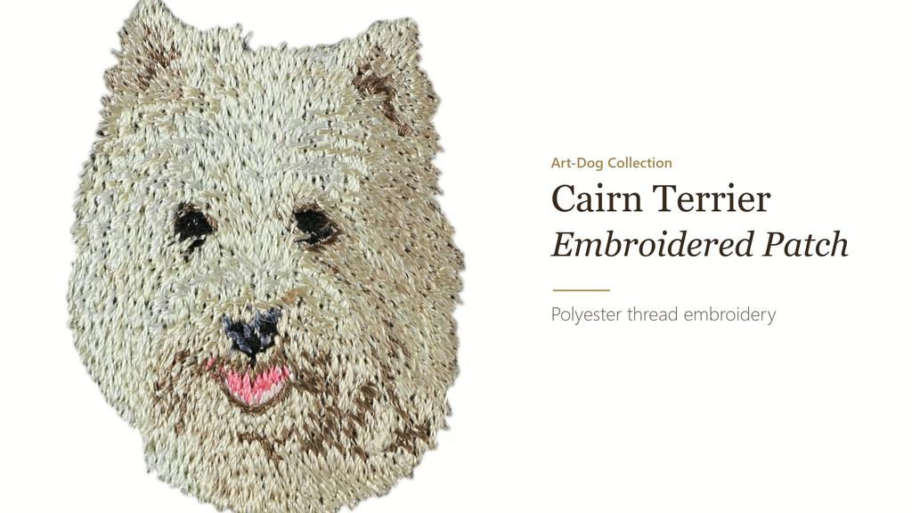 Cairn Terrier – Dog-shaped patch, embroidered patch | Art-Dog
