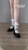 Women’s Platform Mary Jane Shoes, Bowknot Cute Japanese Style Shoes, Chunky Sole Princess Dress Shoes