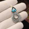 Apatite Gemstone 925 Sterling Silver Women Jewelry Designer Pendant 1.8" For Anniversary Gift CP-45-1